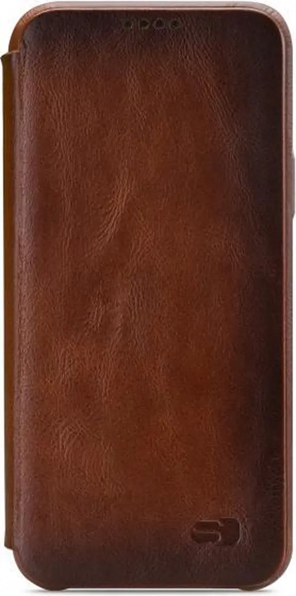 Senza Desire Skinny Bookcase WALCS1067 - Samsung Galaxy S9 Hoesje - Cognac