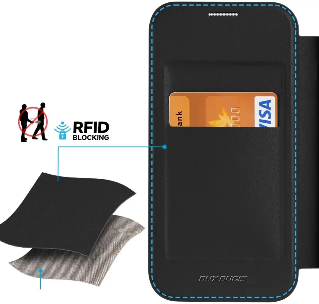 Dux Ducis Skin X Pro Book Case Telefoonhoesje - Samsung Galaxy S24 Plus - Zwart - afbeelding 6 van 6