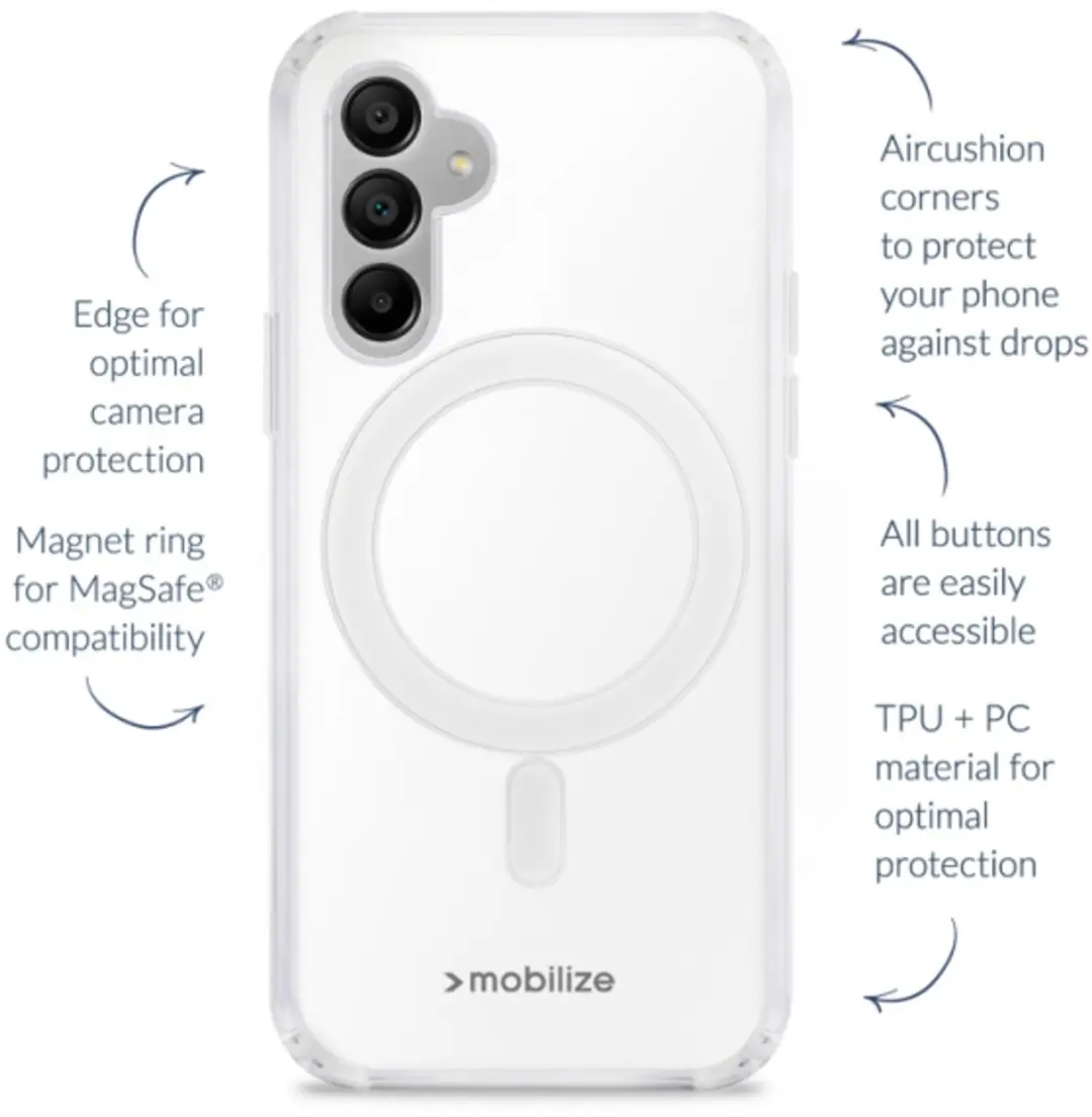 Mobilize Naked Protection MOB-NPCMSC-GALA365G Hoesje - Samsung Galaxy A36 - Transparant
