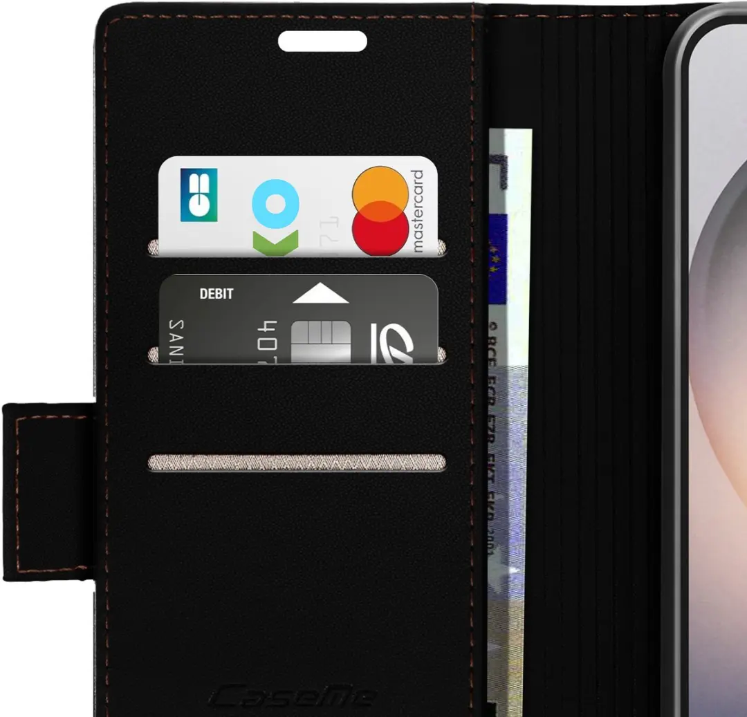 Caseme Etui Galaxy S26 Ultra Anti-RFID Zwart - FOLIO-KAZME-BK-S26U