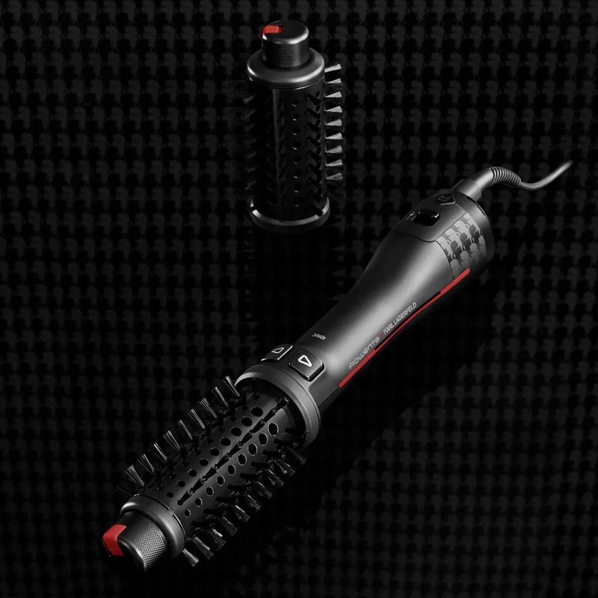 Rowenta x KARL LAGERFELD Brush Active Ultimate CF961LF0 Krulborstel 750W - Ionisch - Zwart