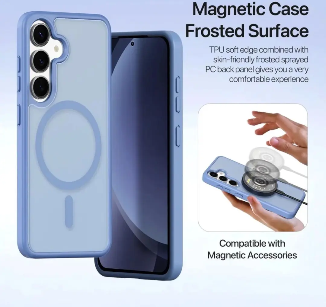 Dux Ducis Lawa Series Hoesje Samsung Galaxy S25 Plus - Licht Blauw