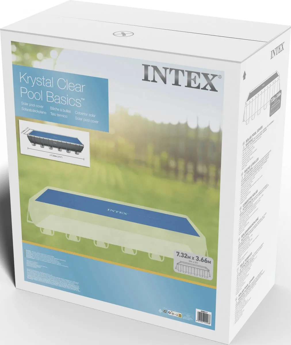 Intex Solar Zwembad Afdekzeil 732x366cm - Blauw - afbeelding 3 van 6