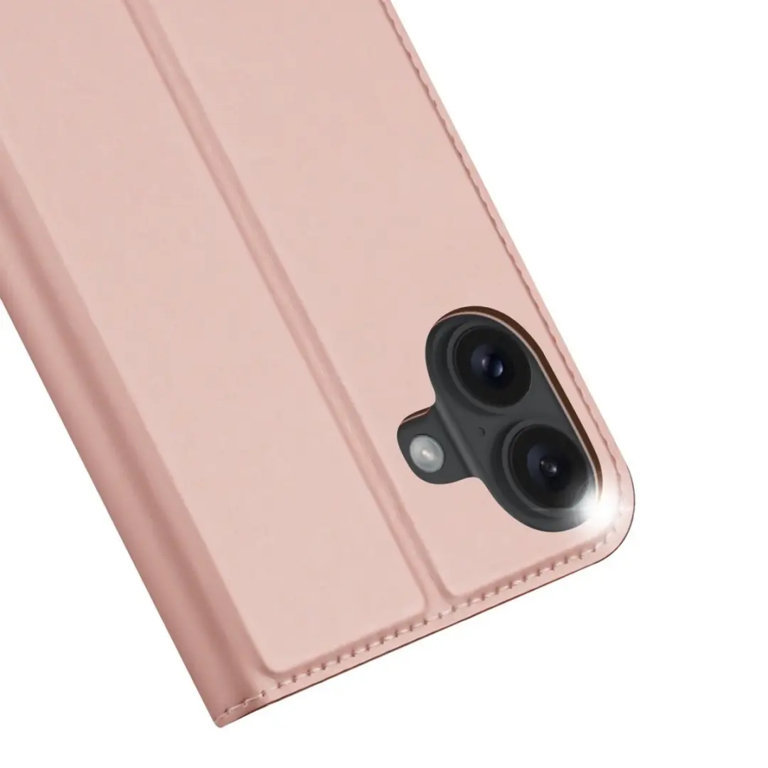 Dux Ducis iPhone 16 Plus Hoesje Slim Bookcase - Roze