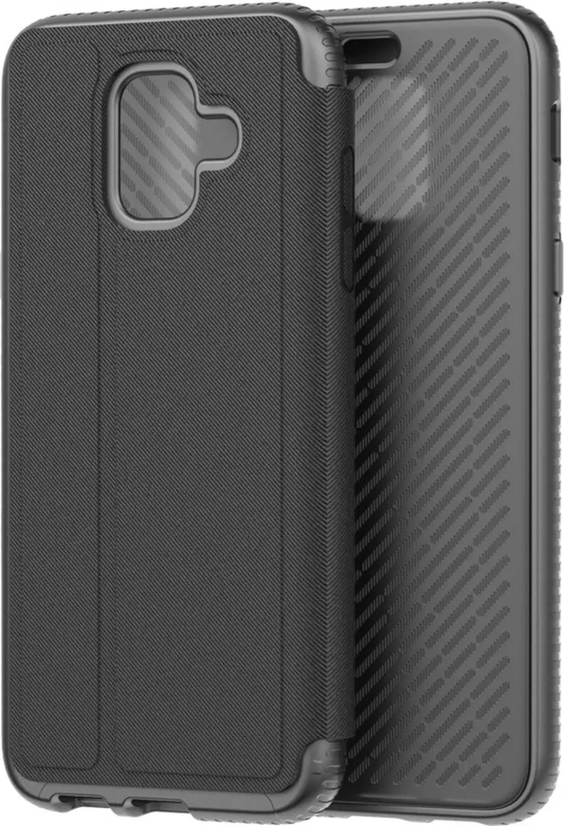 Tech21 Evo Flip Hoesje Samsung Galaxy A6 2018 - Zwart