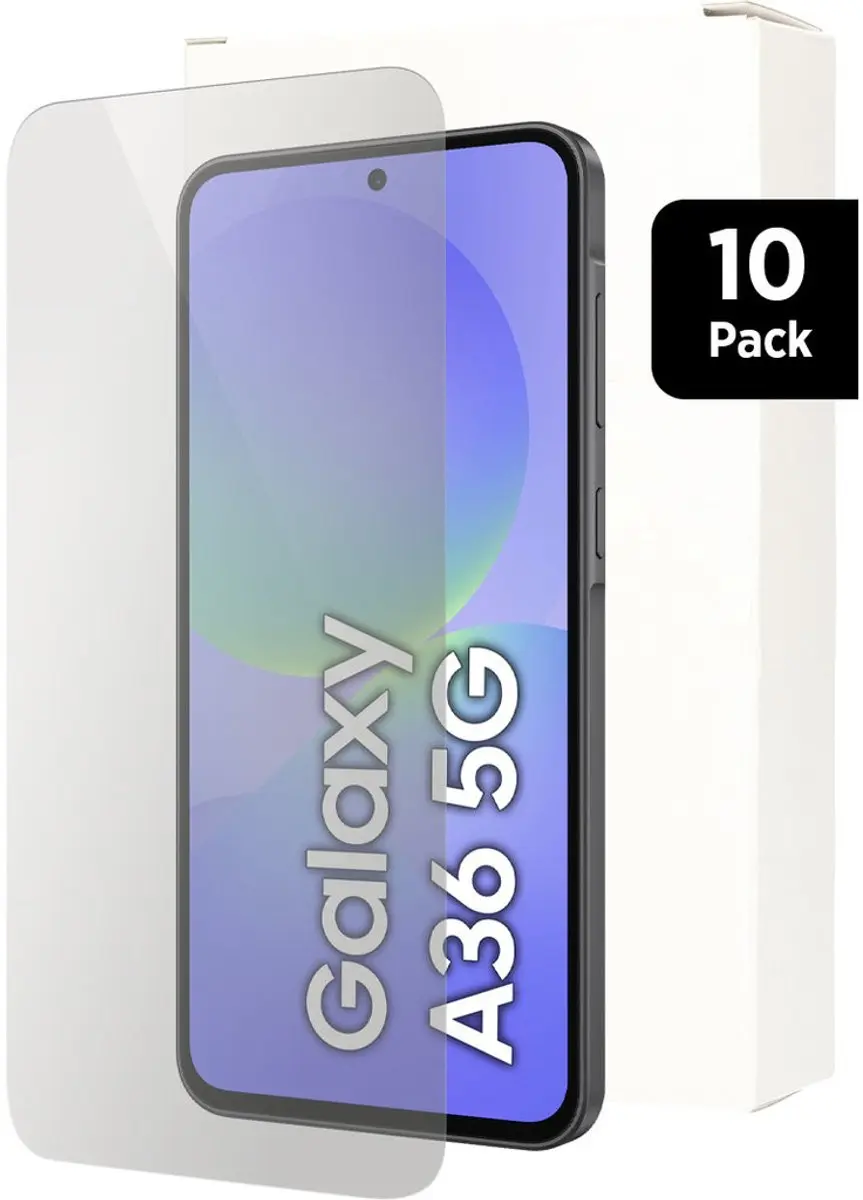 Mobiparts Screenprotector Anti-bacterieel Glas - Samsung Galaxy A36/A56/S24 FE - 10 Stuks