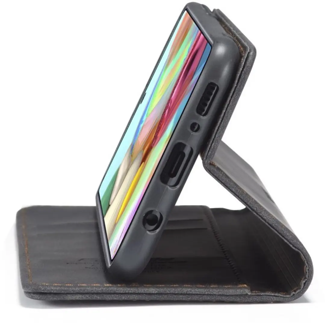 Caseme Book Case Samsung Galaxy A71 - 2 Pasjes - Zwart