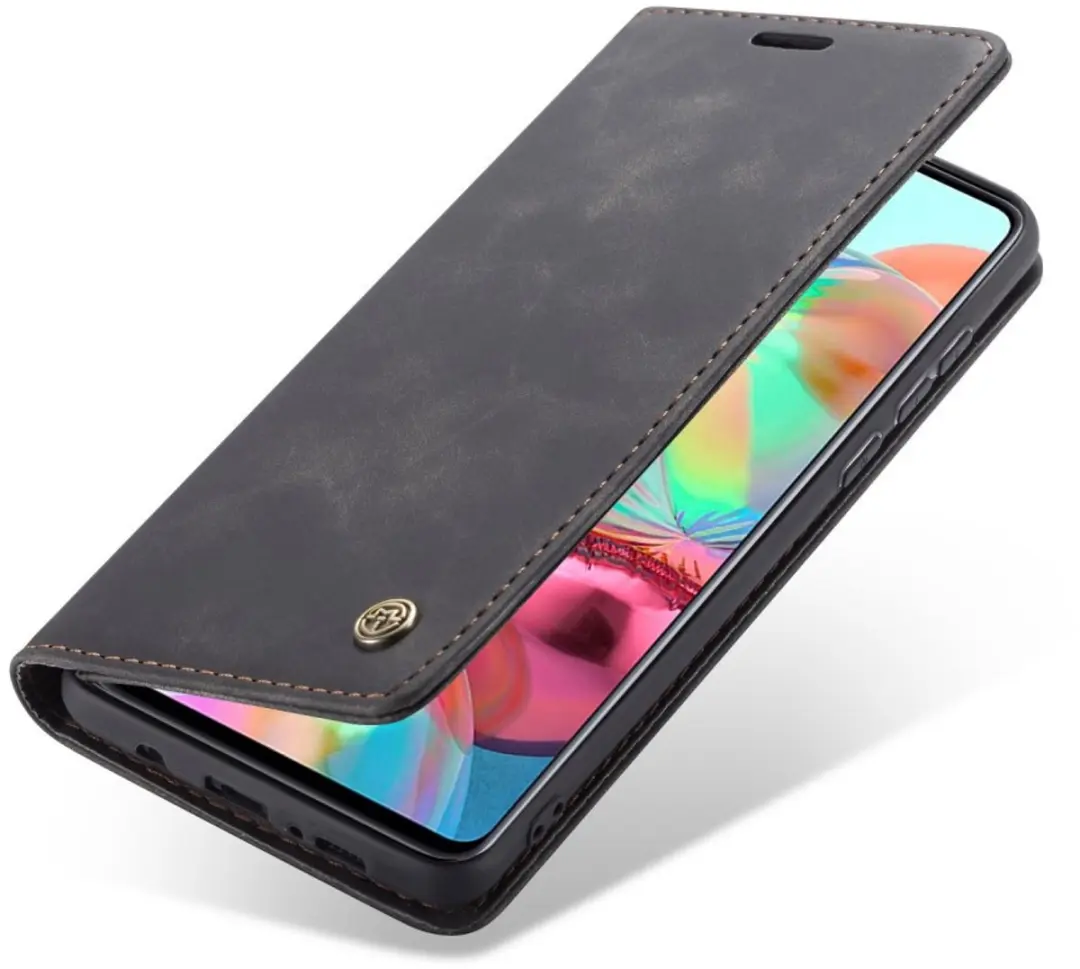 Caseme Book Case Samsung Galaxy A71 - 2 Pasjes - Zwart - afbeelding 6 van 6