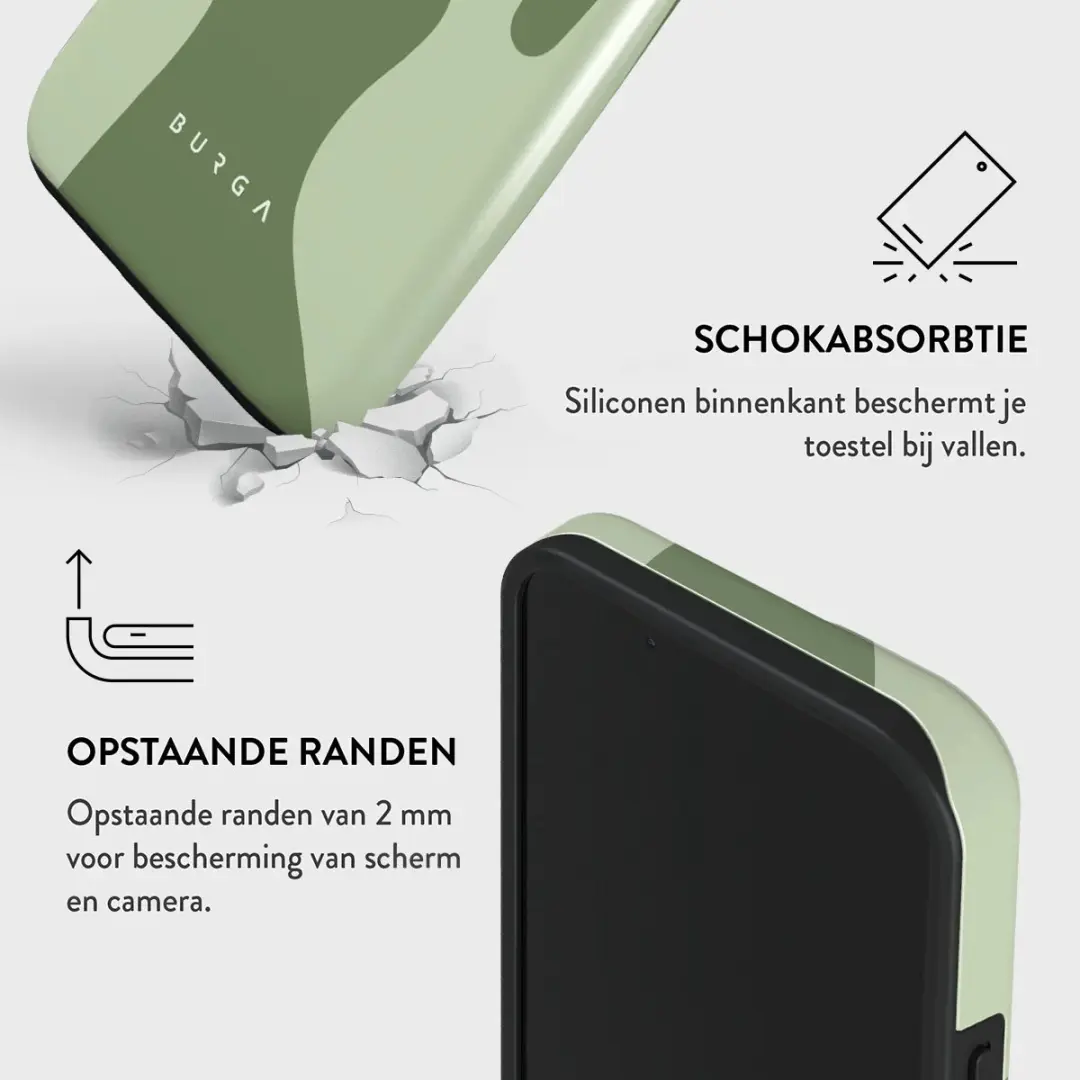 Burga Tough Backcover iPhone 14 MagSafe - Groen