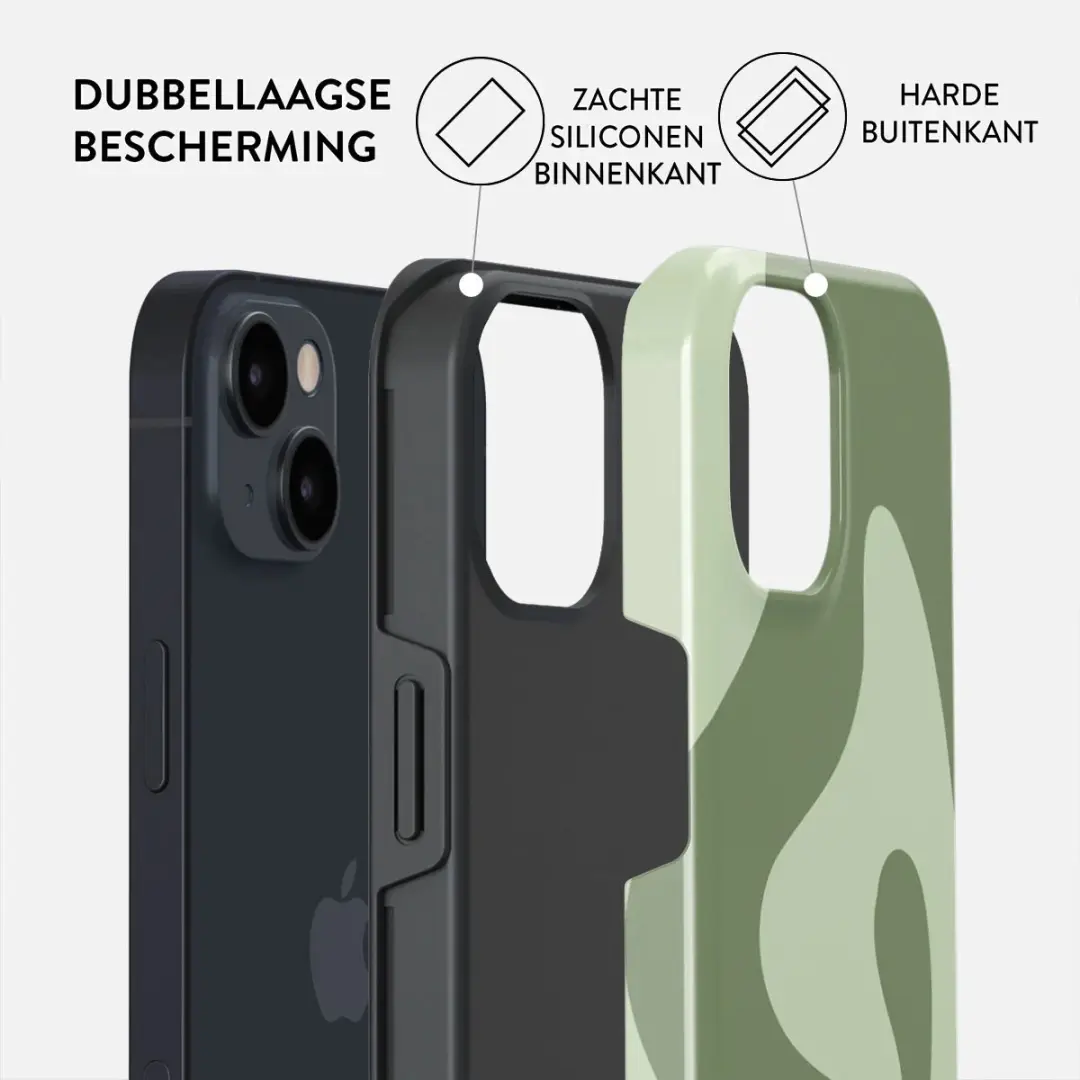 Burga Tough Backcover iPhone 14 MagSafe - Groen
