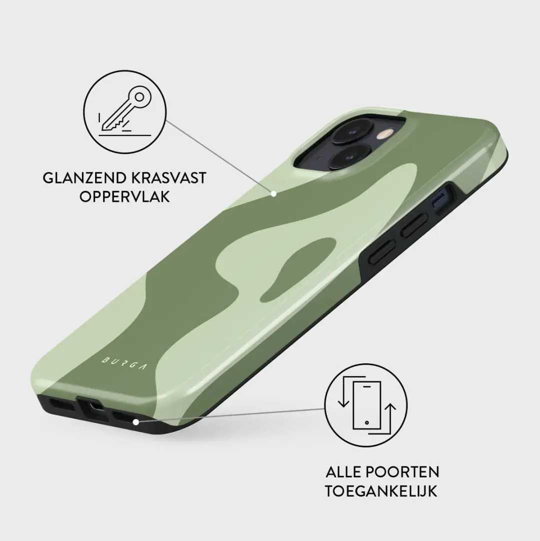 Burga Tough Backcover iPhone 14 MagSafe - Groen