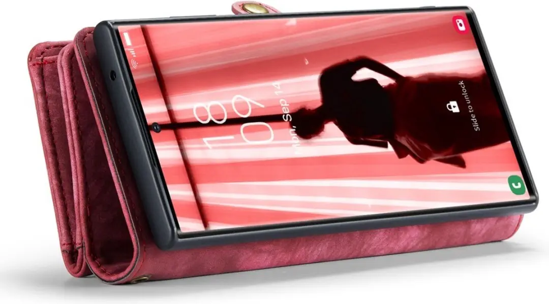 Caseme 008 Hoesje Samsung Galaxy S23 Ultra - 2-in-1 Book Case & Portemonnee - 8 Pasjes - Pink