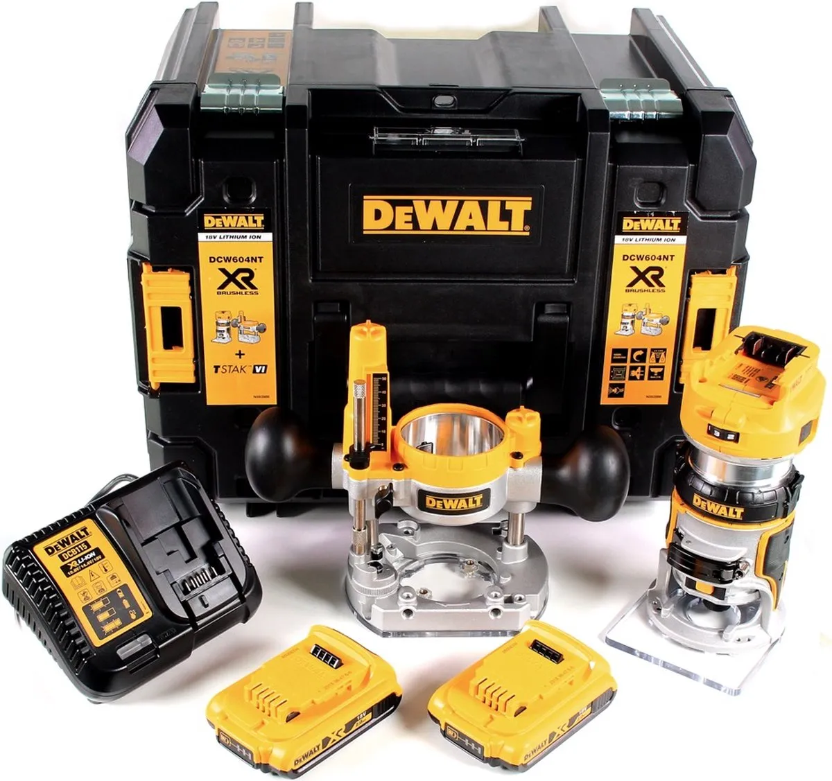 DeWalt DCW604 D2 Accu Combfrees 18V 55mm - 2x 2.0Ah + Snelader - afbeelding 5 van 5