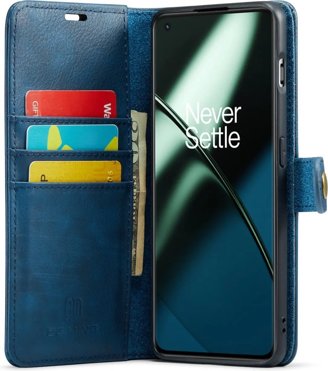 DG.MING Hoesje OnePlus 11 Blauw - 2-in-1 Book Case - afbeelding 6 van 6