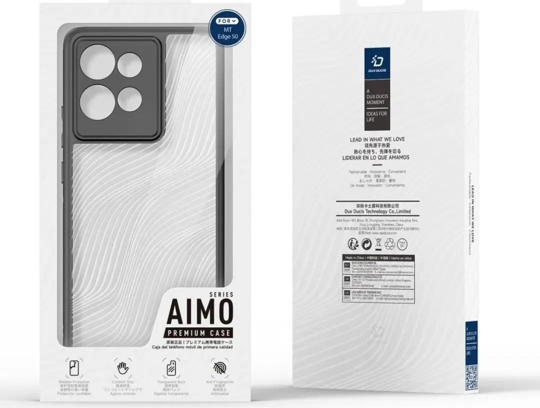 Dux Ducis Aimo Series Telefoonhoesje Motorola Edge 50 - Zwart