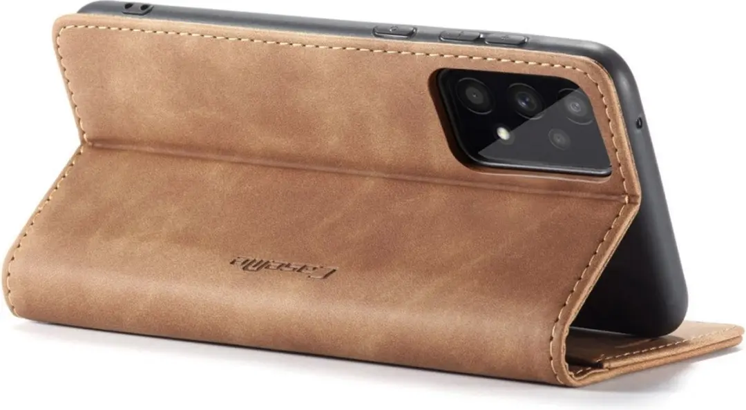 Caseme 013 Book Case Hoesje Samsung Galaxy A53 - Bruin