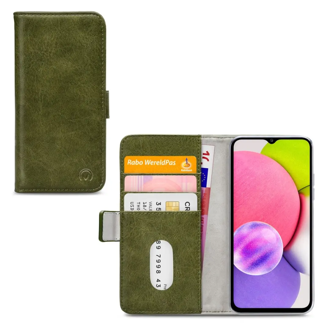 Mobilize Elite Gelly Bookcase Portemonnee Galaxy A03s - Groen