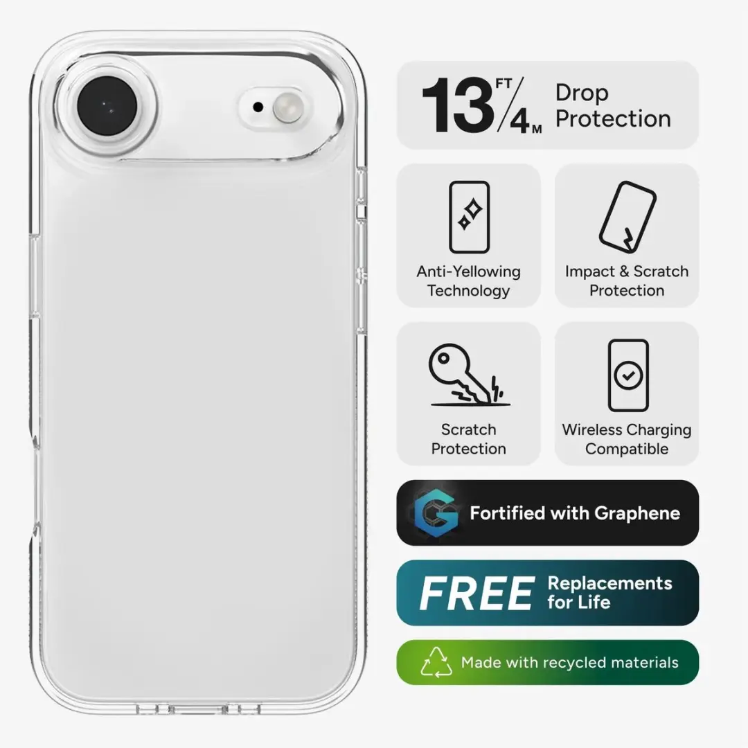 ZAGG Crystal Palace Hoesje 702318853 - iPhone Air - Transparant
