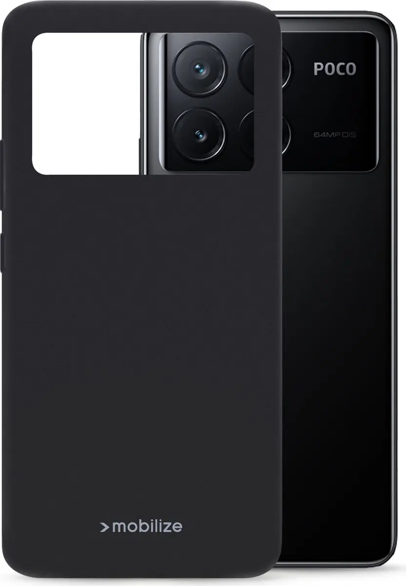 Mobilize Rubber Gelly Backcover POCO X6 Pro - Zwart