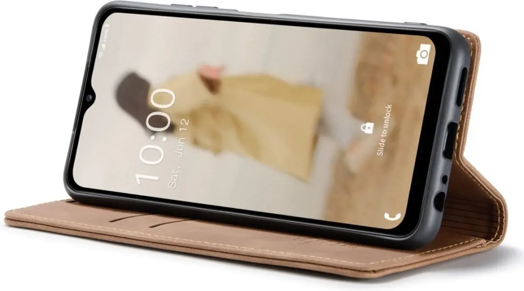 Caseme 013 Book Case Hoesje Samsung Galaxy A34 - Bruin