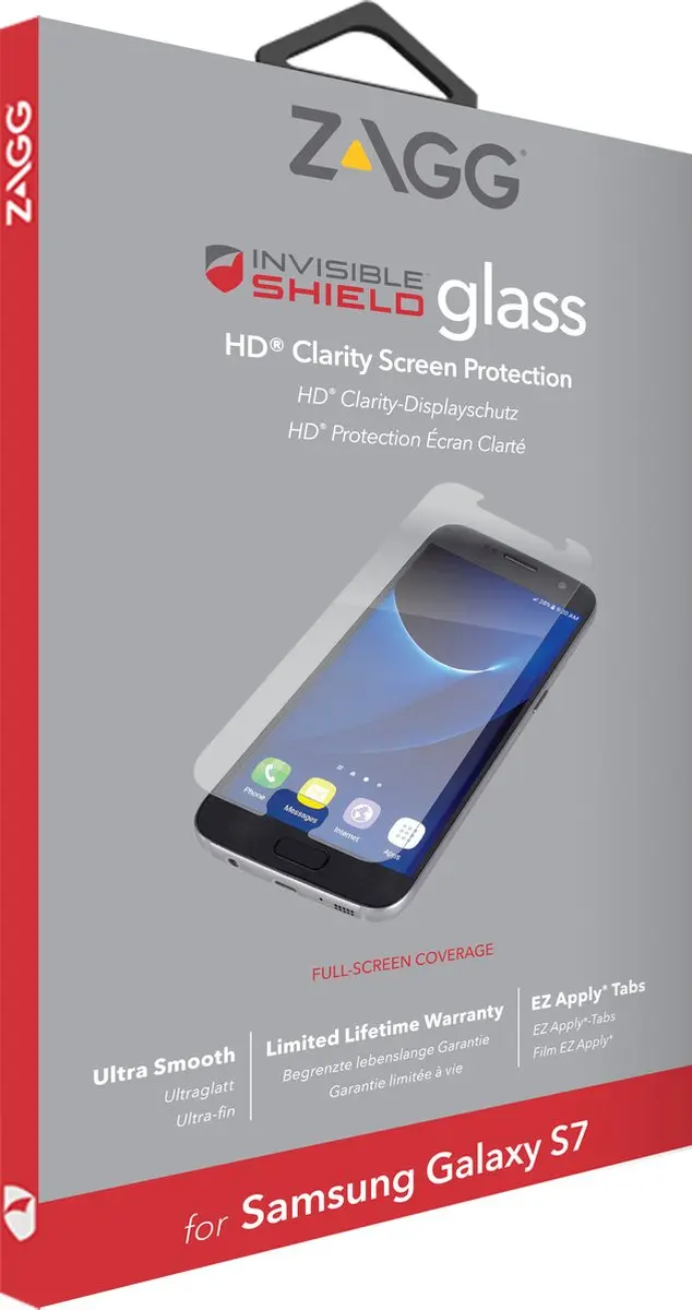ZAGG InvisibleShield Tempered Glass Screenprotector Samsung Galaxy S7