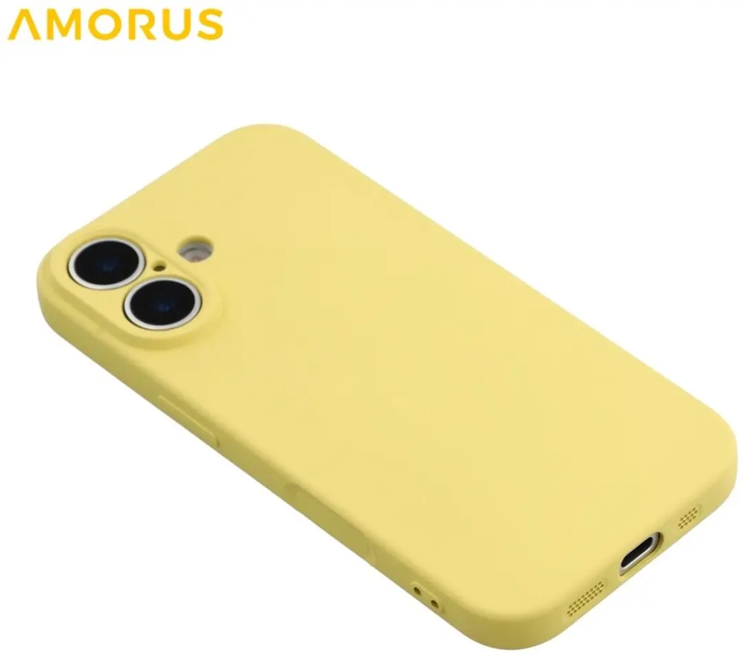 Amorus iPhone 17 Hoesje - Sand Yellow