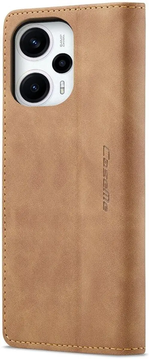 Caseme 013 Xiaomi Poco F5 5G Hoesje - 6 Pasjes - Bruin