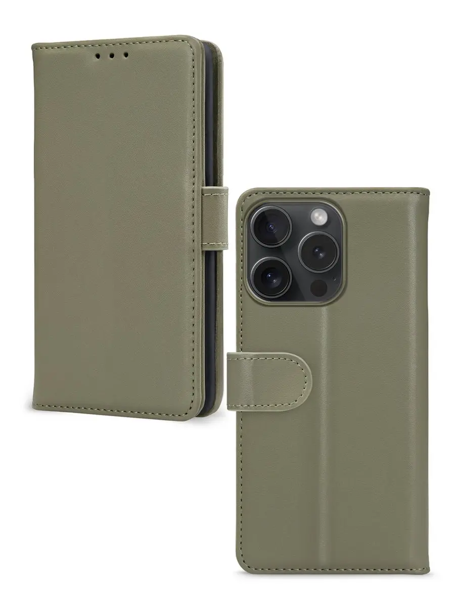 Mobilize Premium Gelly Wallet Bookcase iPhone 15 Pro - Groen - afbeelding 6 van 6