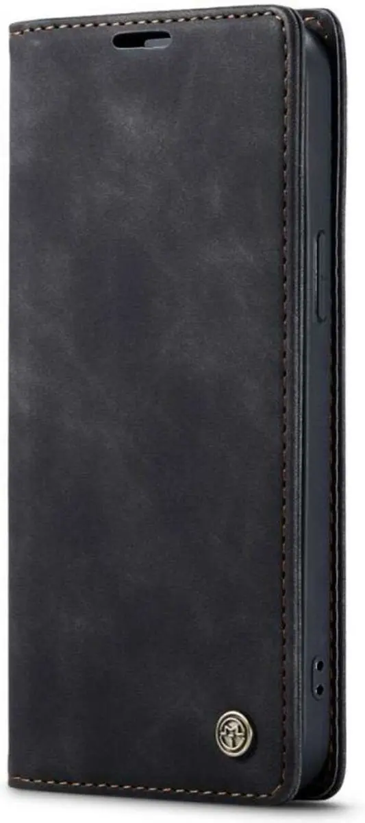 Caseme Retro Wallet Case CSM-37186 - iPhone 14 Pro Max - 2 Pasjes - Zwart