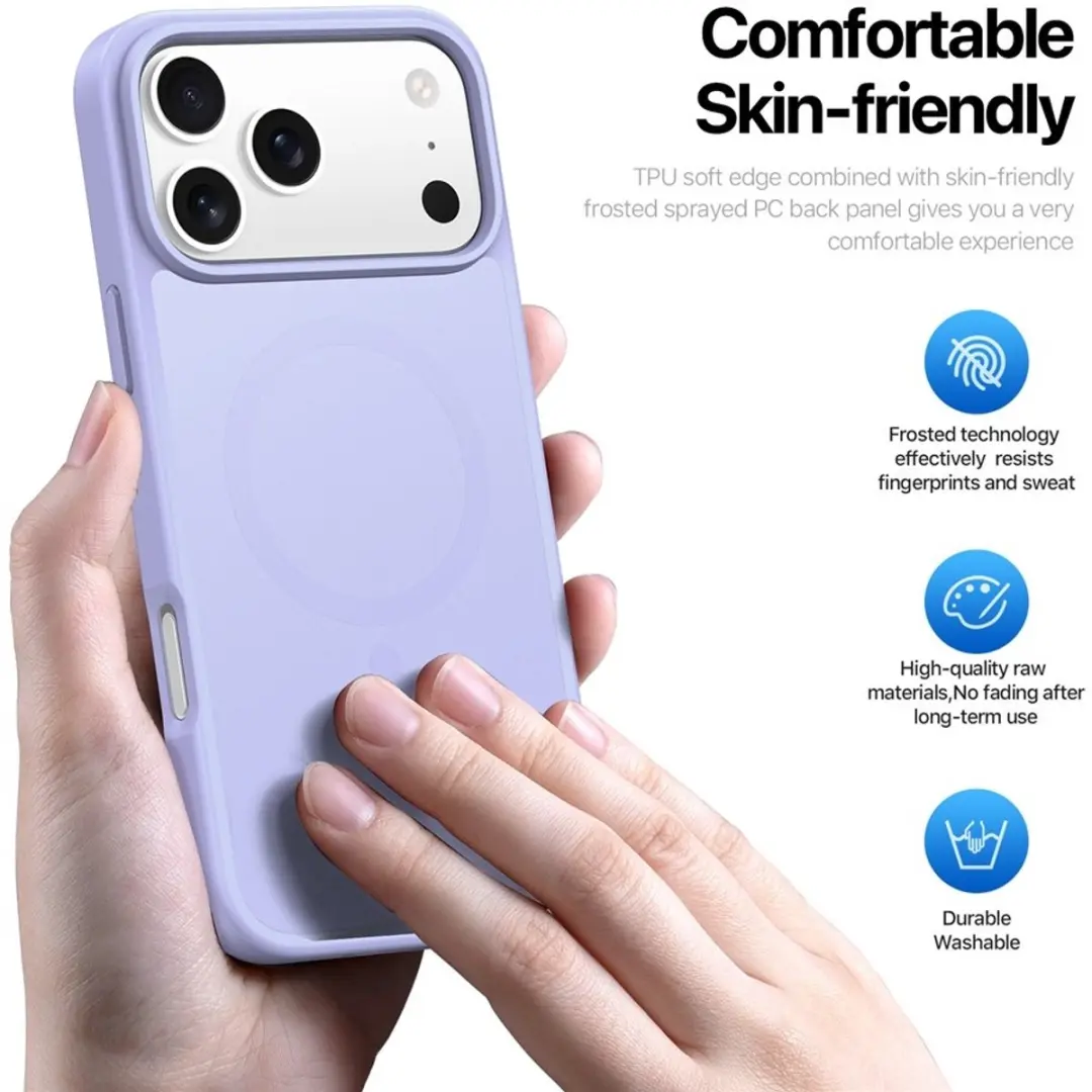 Dux Ducis Yind iPhone 17 Pro Max Hoesje - Magnetisch - Lila