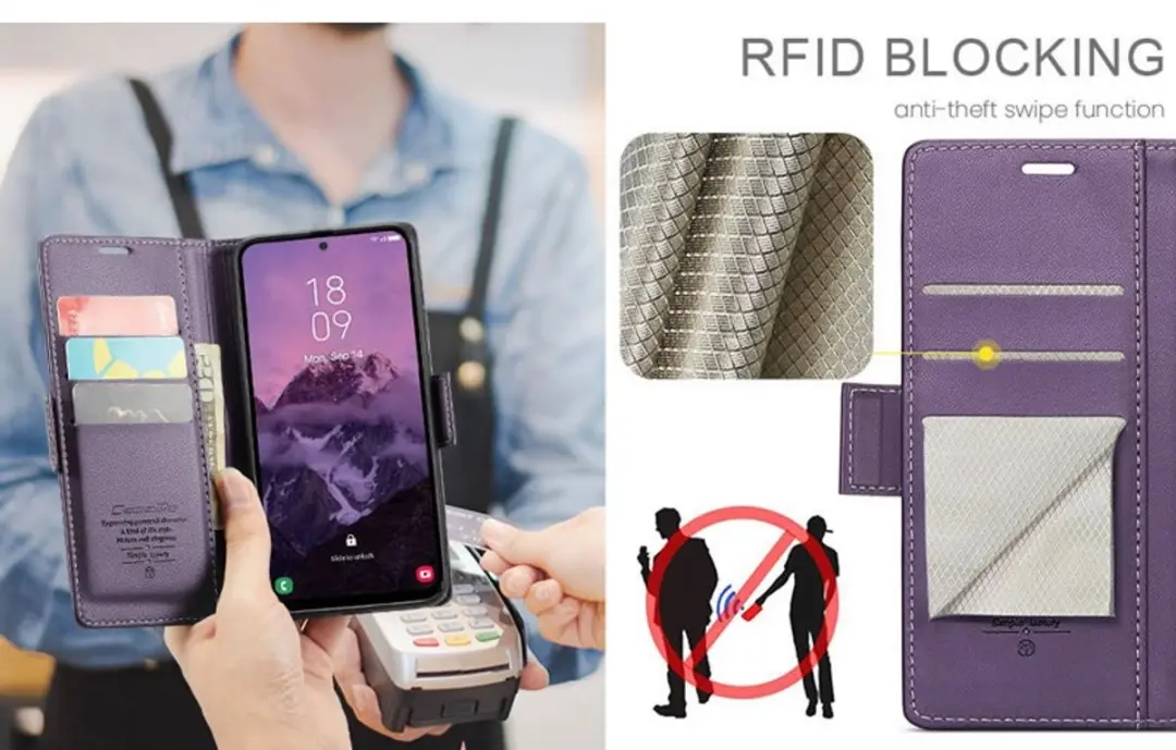 Caseme Wallet Case Samsung Galaxy A36 5G - Paars