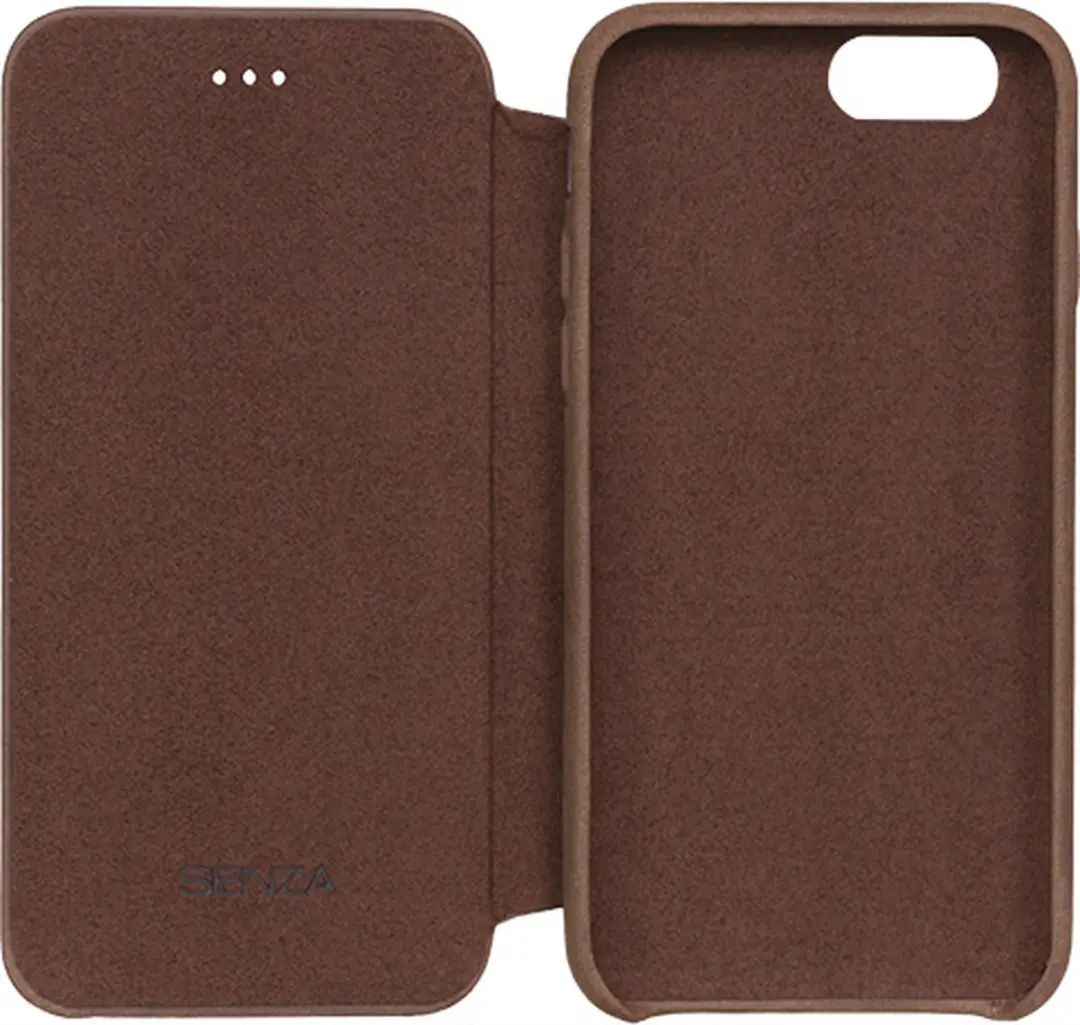 Senza Raw Apple iPhone SE (2020) Hoesje - Leren Bruin