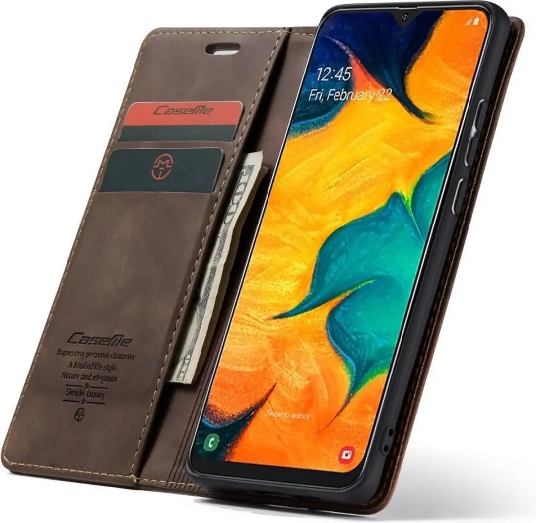 Caseme Book Case Samsung Galaxy A40 - Donkerbruin