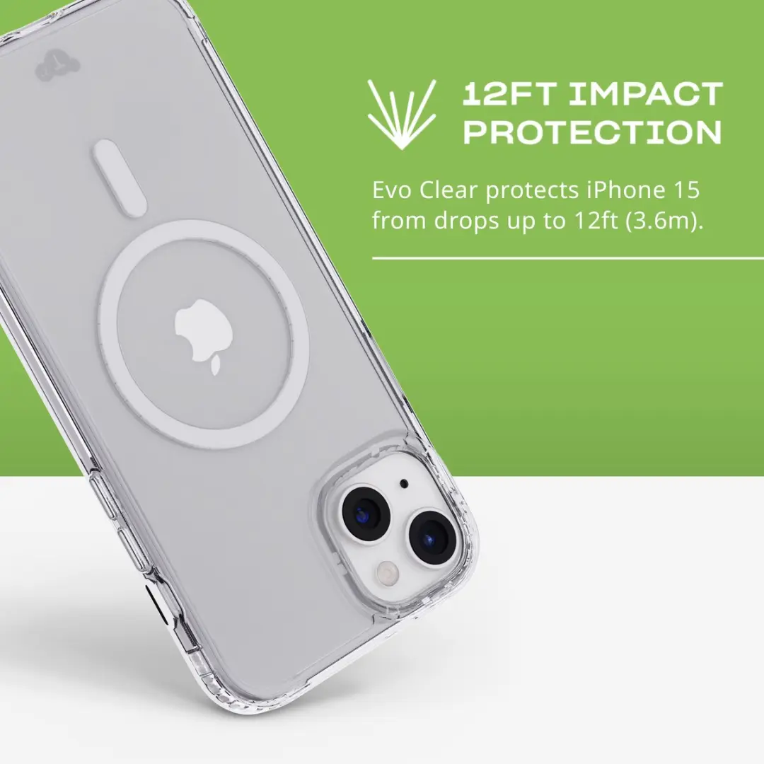 Tech21 Evo Clear iPhone 15 Plus Hoesje - 3,6m Valbestendig - MagSafe - afbeelding 6 van 6