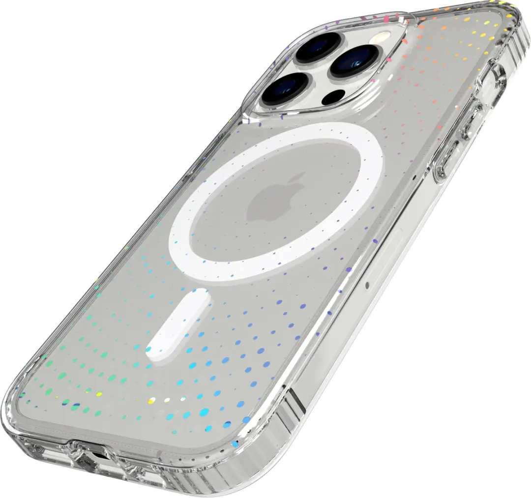 Tech21 Evo Sparkle iPhone 14 Pro Hoesje - T21-9702 - Holografisch Glitter - afbeelding 6 van 6