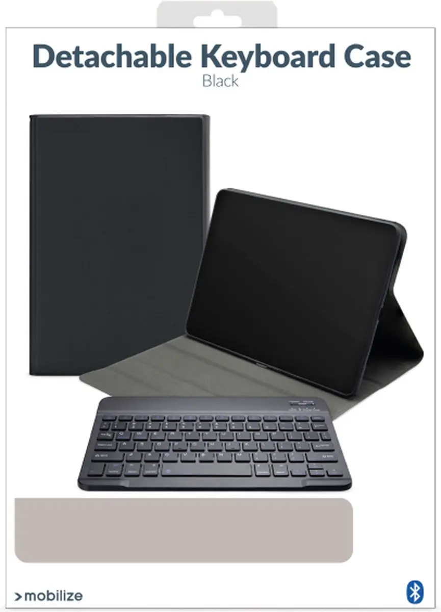 Mobilize iPad Pro 13 (2024) Tablethoes - Zwart - Bluetooth Toetsenbord QWERTZ