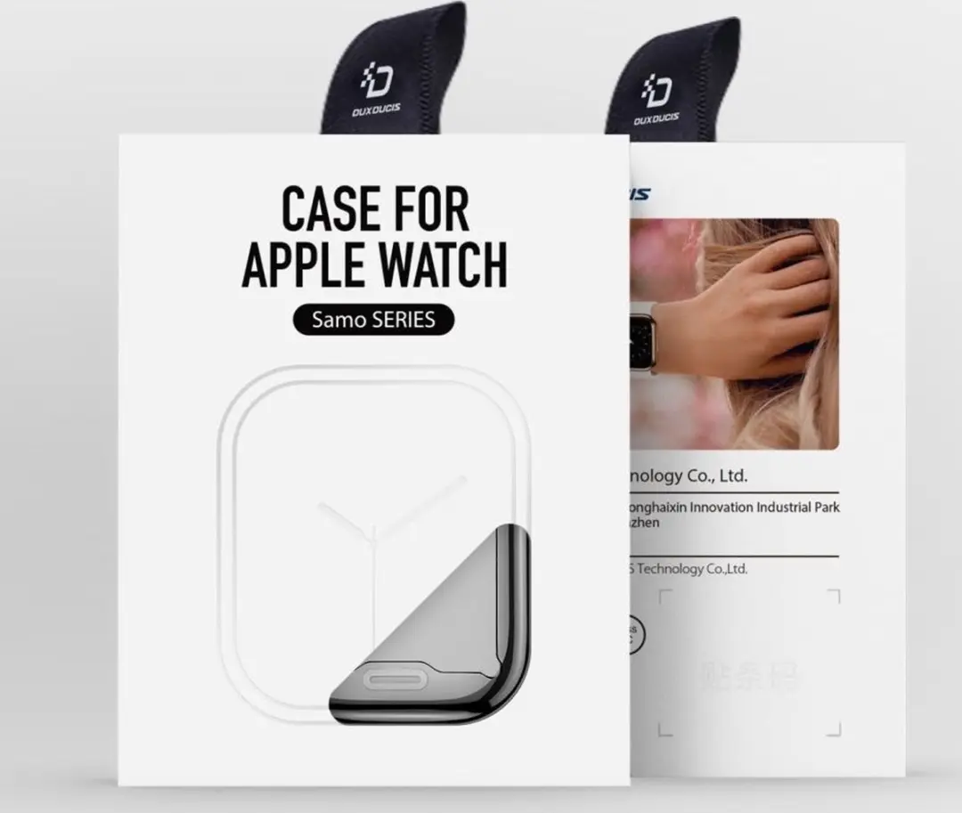 Dux Ducis Somo Full Protect TPU Hoesje - Apple Watch 7/8/9 41mm - Zwart