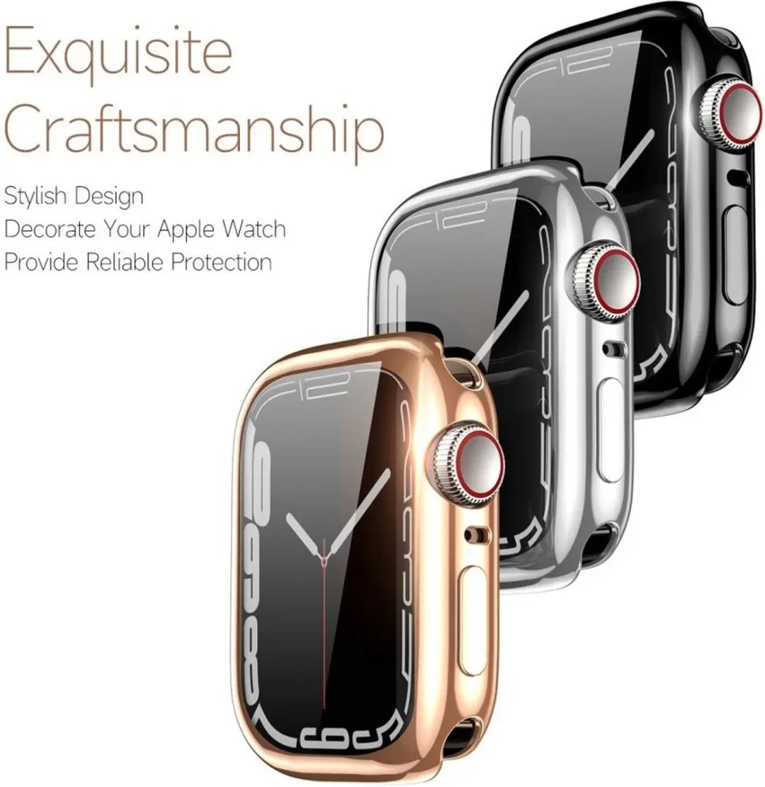 Dux Ducis Somo Full Protect TPU Hoesje - Apple Watch 7/8/9 41mm - Zwart