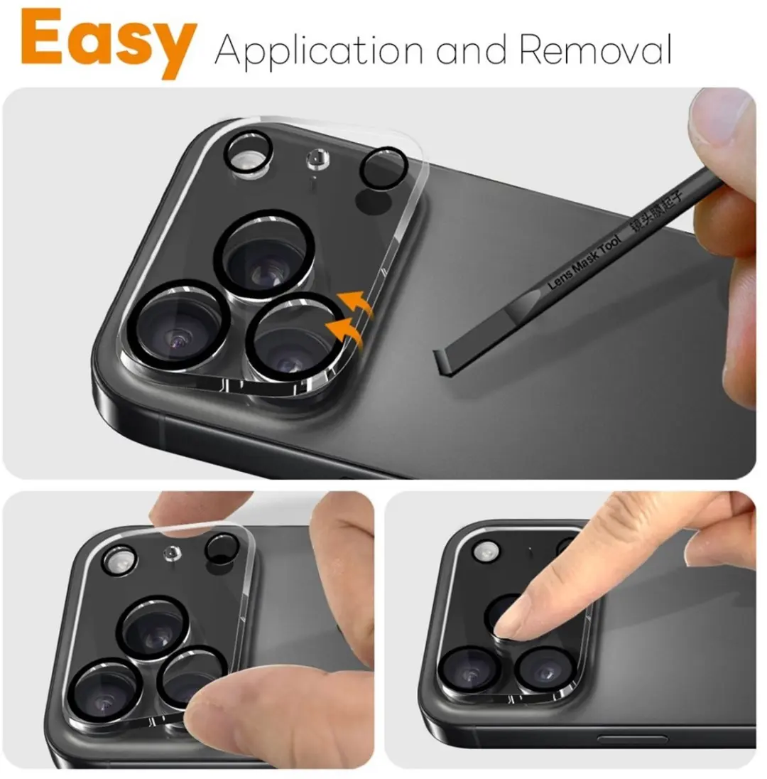 NORTHJO 9H Camera Lens Protector iPhone 17 Pro - 2 Stuks