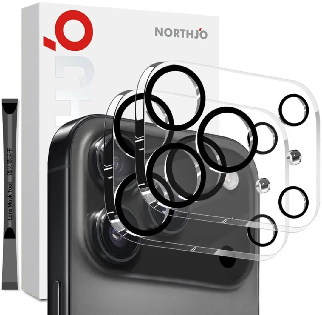NORTHJO 9H Camera Lens Protector iPhone 17 Pro