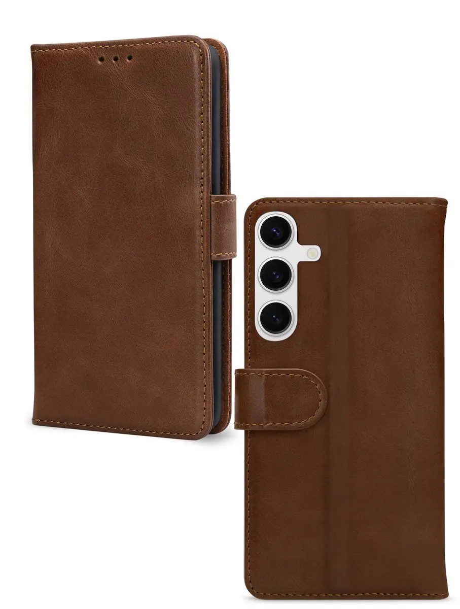 Mobilize Wallet Bookcase Telefoonhoesje S26 - Bruin - 4 Pasjes