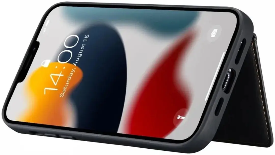 CaseMe JH-01 Hoesje iPhone 13 Pro - 4 Pasjes - Zwart