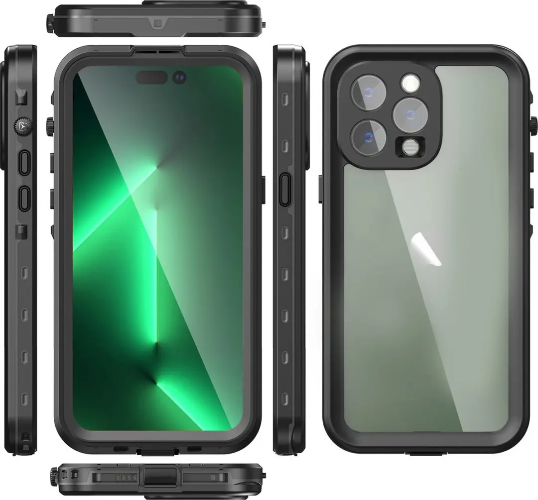Redpepper Dot Plus Waterproof Backcover iPhone 14 Pro Max - Zwart