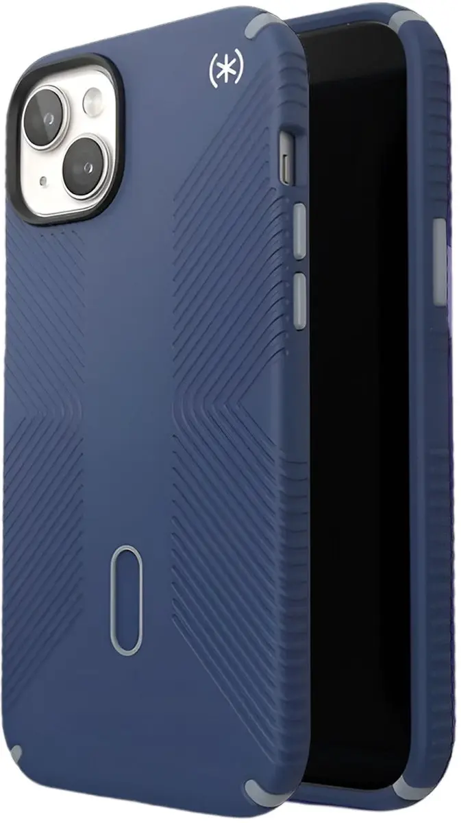 Speck Presidio2 Grip Click-Lock iPhone 15/14 Plus Hoesje - Nachtblauw