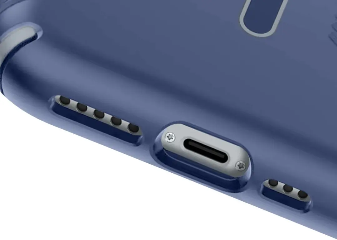Speck Presidio2 Grip Click-Lock iPhone 15/14 Plus Hoesje - Nachtblauw