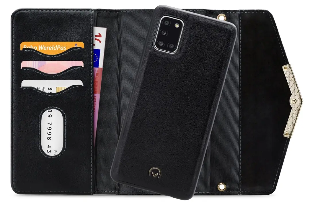 Mobilize Velvet Clutch Samsung Galaxy A31 - 4 Pasjes - Zwart