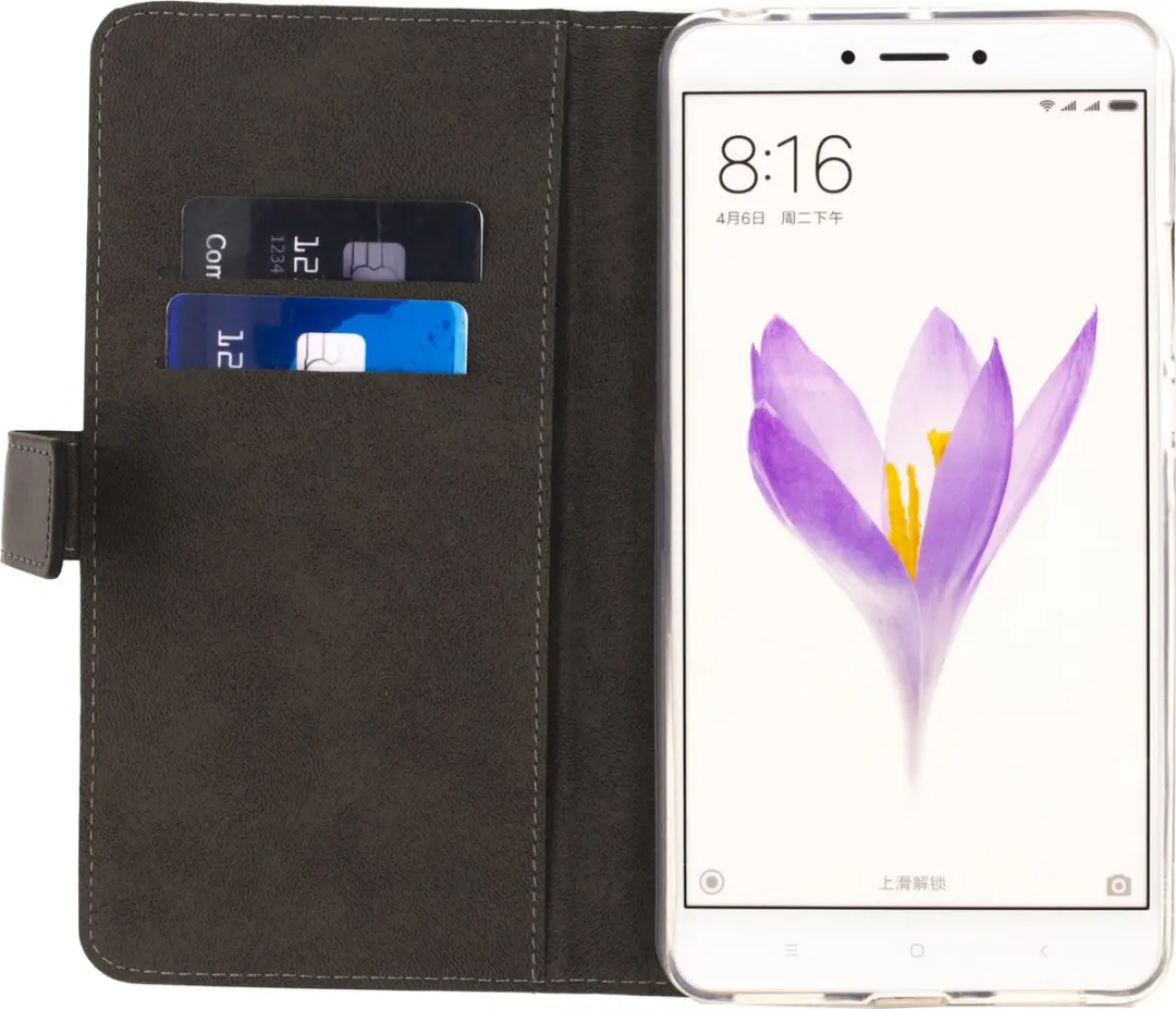 Mobilize Classic Gelly Wallet Bookcase Xiaomi Mi Max 2 - Pasjeshouder Zwart