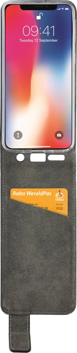 Mobilize Classic Gelly Flip Case iPhone XS/X - Zwart - MOB-CGFCB-IPHX
