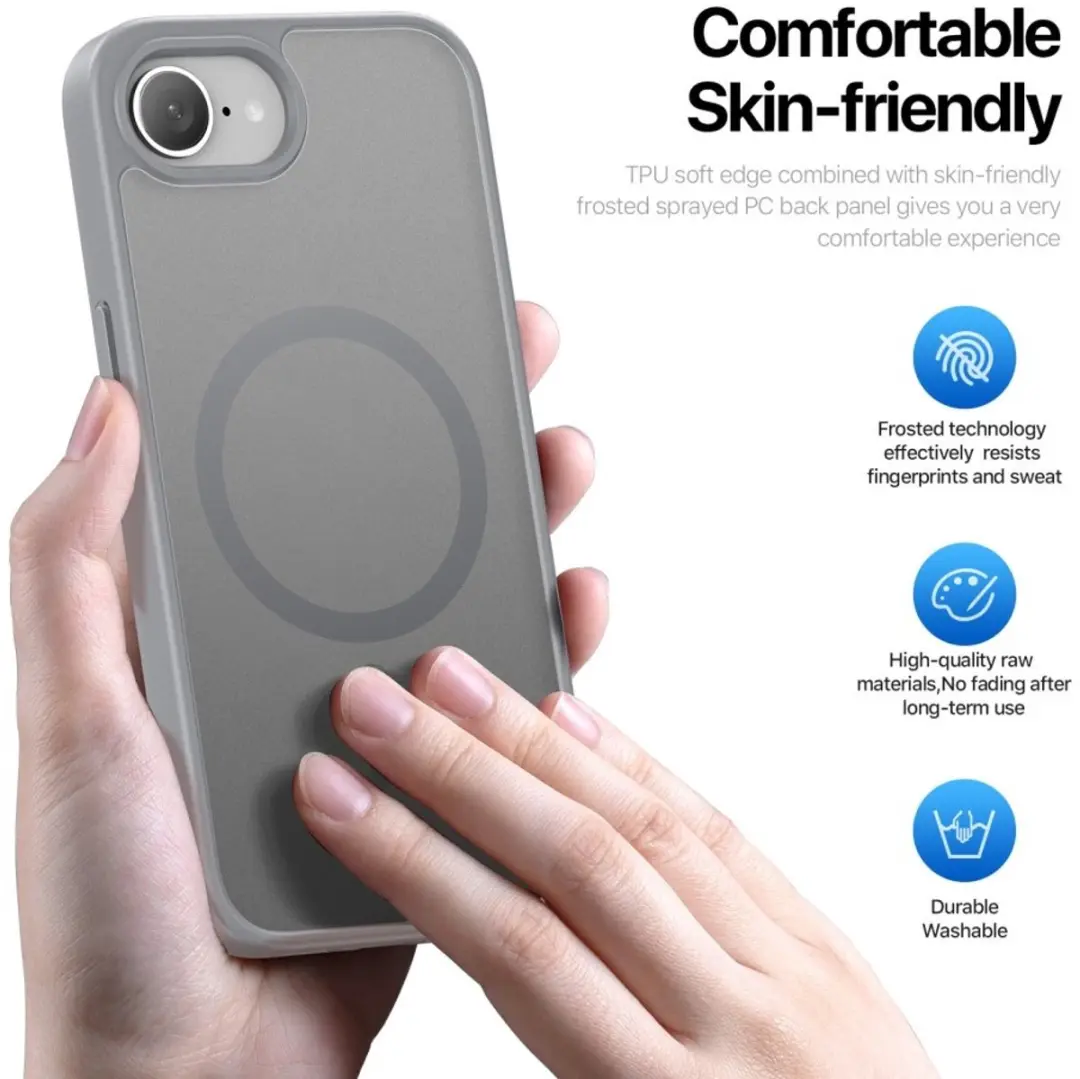 Dux Ducis Yind Serie Telefoonhoesje iPhone 16E - Grijs