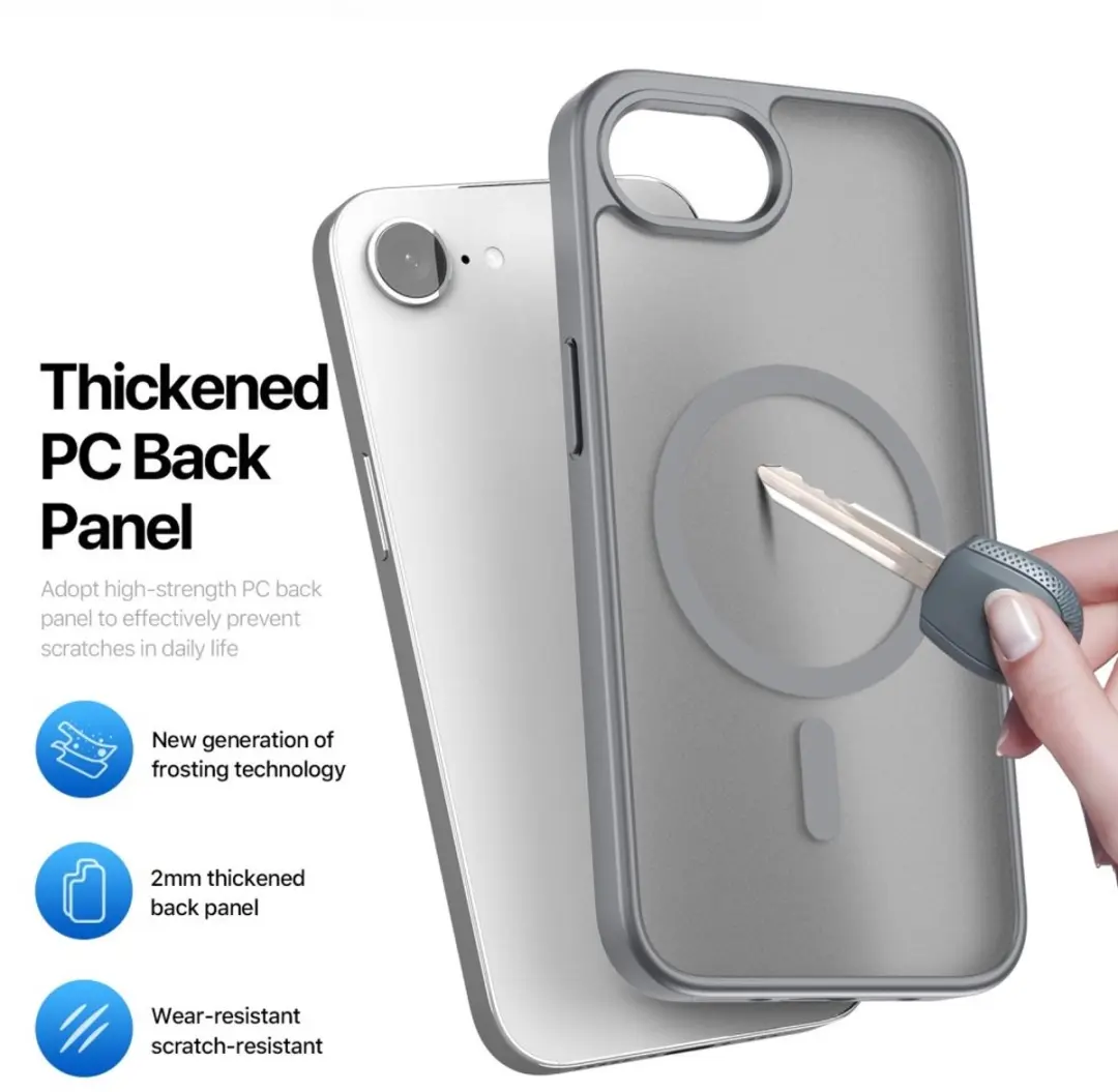 Dux Ducis Yind Serie Telefoonhoesje iPhone 16E - Grijs - afbeelding 6 van 6
